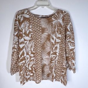 Chico’s 2 ~ Women’s Size Large ~ Drop Shoulder 3/4 Sleeves Lightweight Sweater